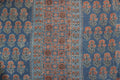 Ajrakh handblock kala cotton Kurti /top material/ indigo blue / Block pattren 9
