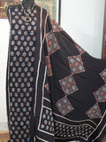 Ajrakh modal 2 Piece suit sets - black