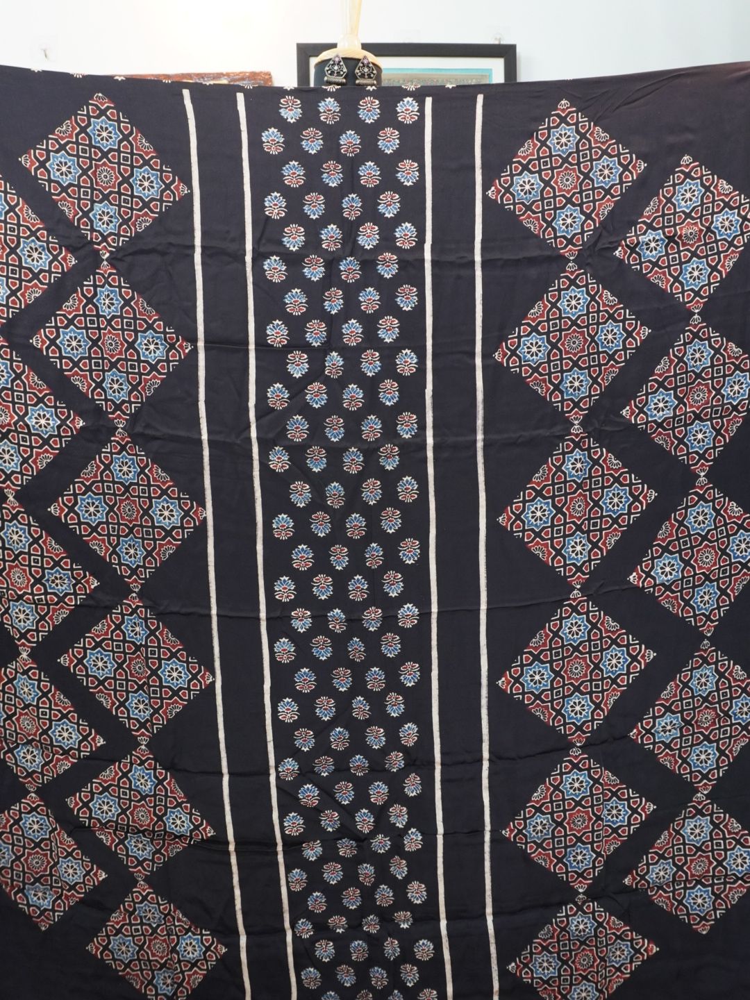 Ajrakh modal 2 Piece suit sets - black