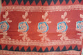 Ajrakh modal stole-red/rose design