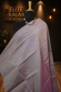 Katan Silk Plain Saree Pink with Border