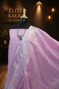 Linen Applique Work 3 Piece Unstitched Suit Set Pink