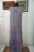 Bhujodi Kala cotton kurti/ Front chomuk work/ light  purple