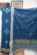 Bhujodi kala cotton 3 pc suit/ Teal blue/design 1