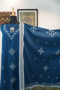 Bhujodi kala cotton 3 pc suit/ Teal blue/design 7