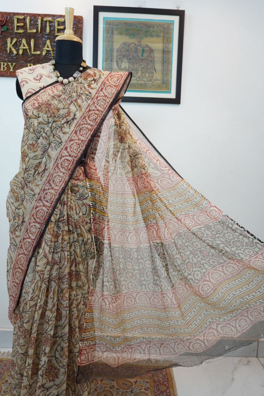 Handblock kota saree/ design 4
