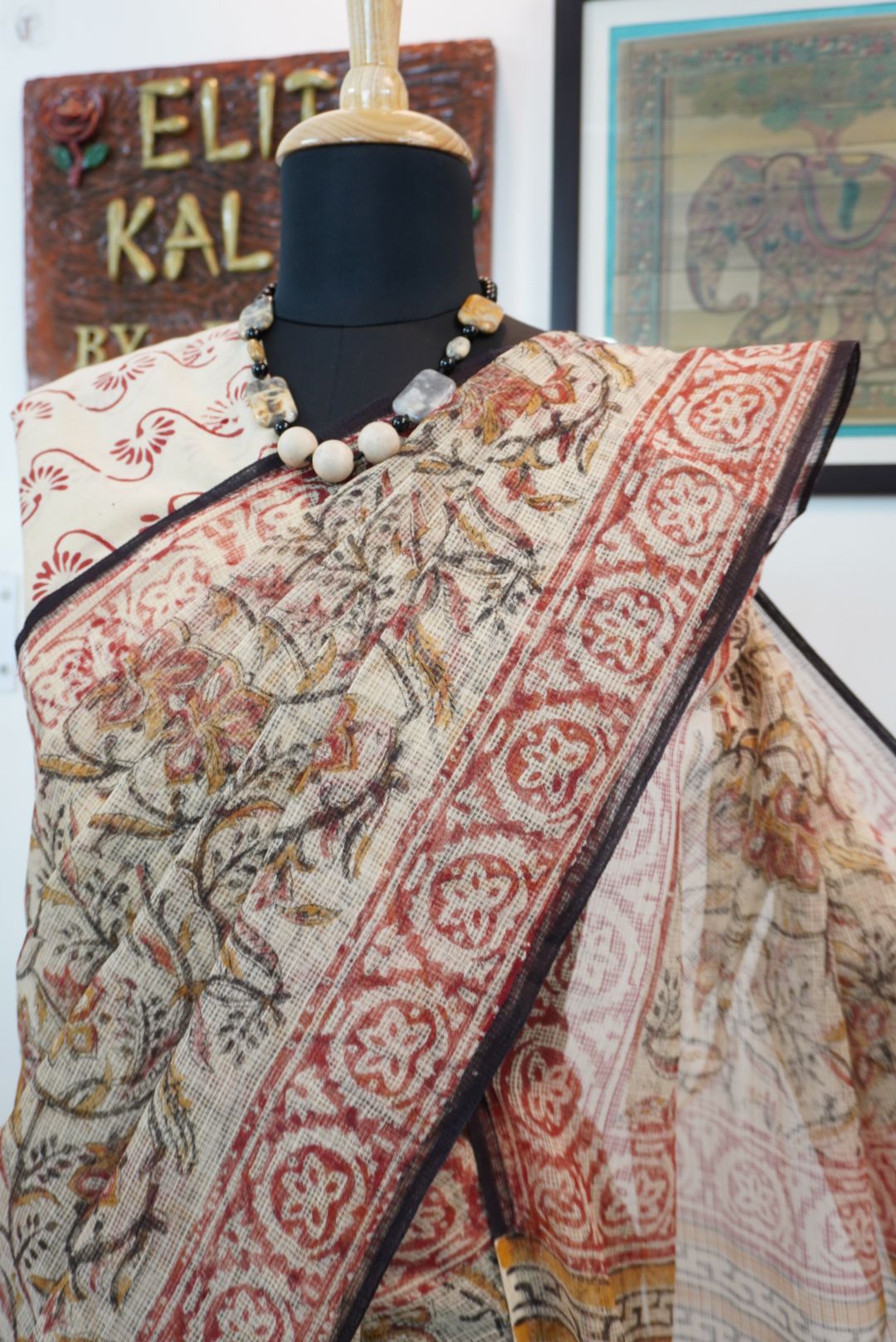 Handblock kota saree/ design 4