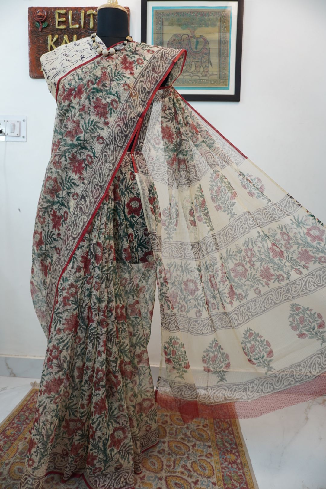 Handblock kota saree/ design 5