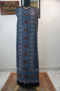 Kala cotton  Ajrakh designer Top /Kurti fabric