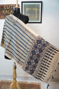 Linen sarees - peacock blue