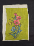 Kalamkari Bangalore Silk patch with Poppy Flower Motif and Mughal-07 design reference